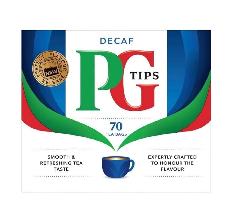 PG Tips Tasty Decaf 70 Tea Bags - Image 1